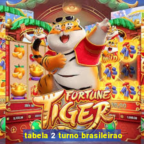 tabela 2 turno brasileirao